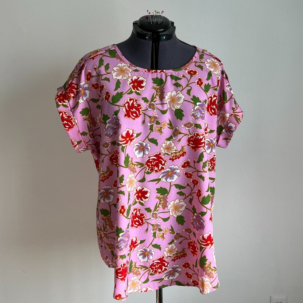 New Glory Pink Floral top